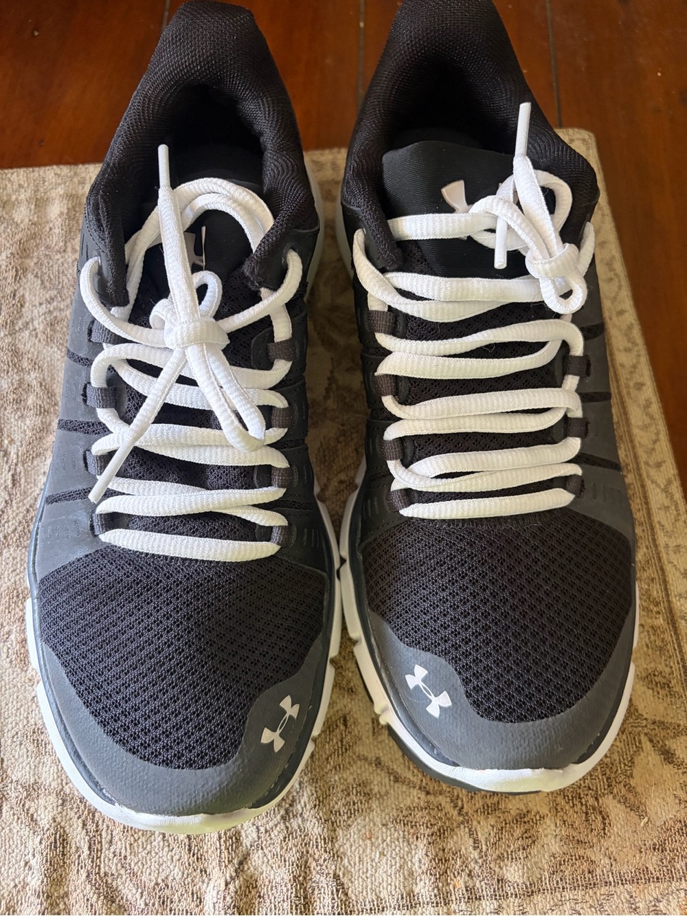 Under Armour Black and White Women's Athletic Sneakers